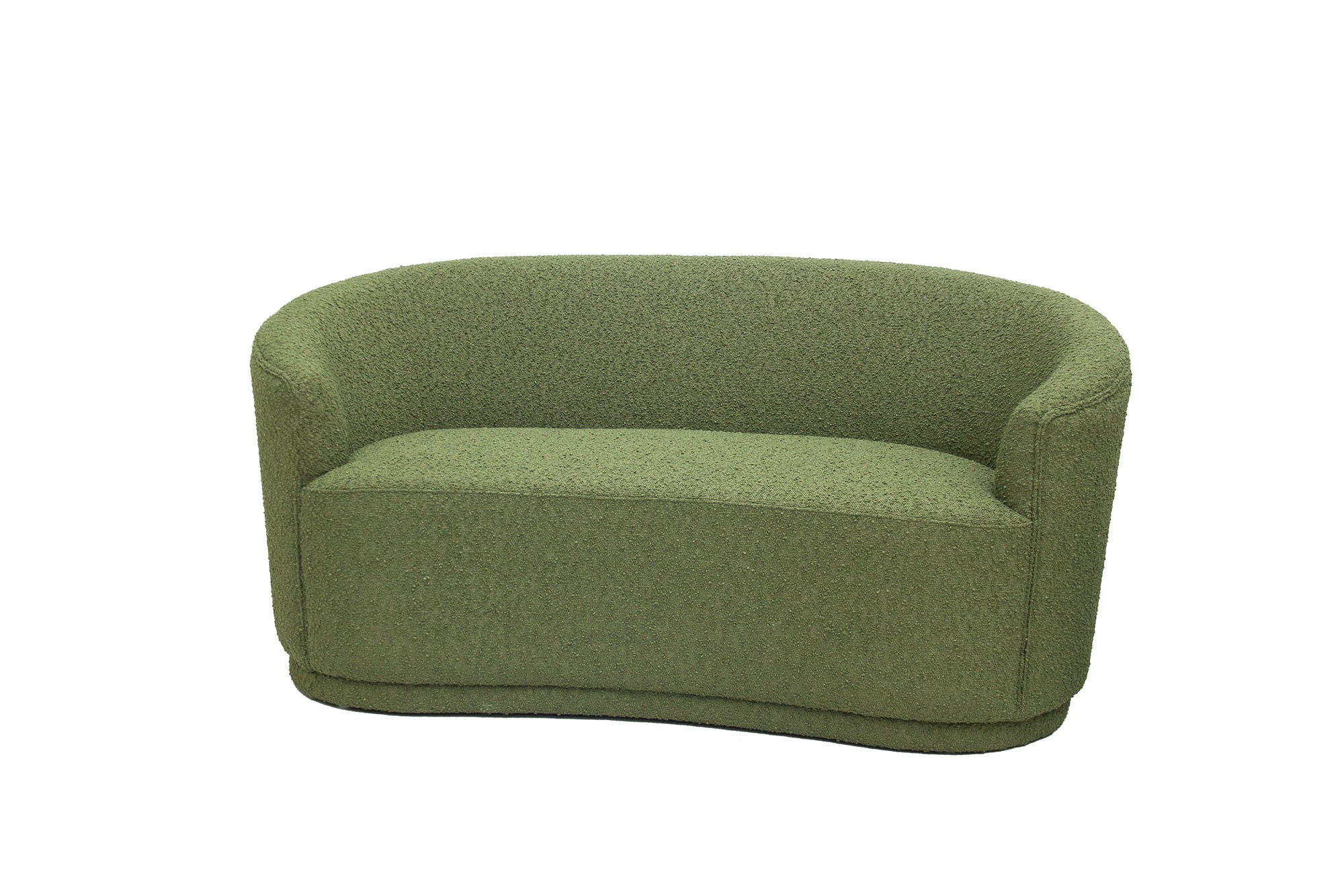 CANAPE 2P TISSU BOUCLE, VERT -148x73x77,5