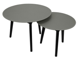 SET DE 2 TABLES BASSES RONDES