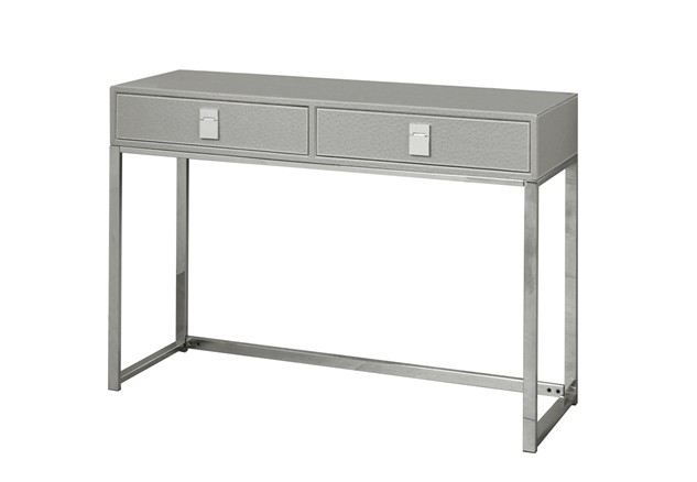 CONSOLE BUREAU GRIS FONCE