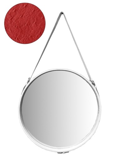 MIROIR AVEC LANIERE ROUGE