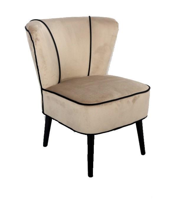 FAUTEUIL TAUPE 100% POLYSTER