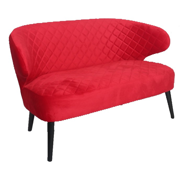 CANAPÉ ANGÈLE - Rouge 100% POLYSTER 73*120*60