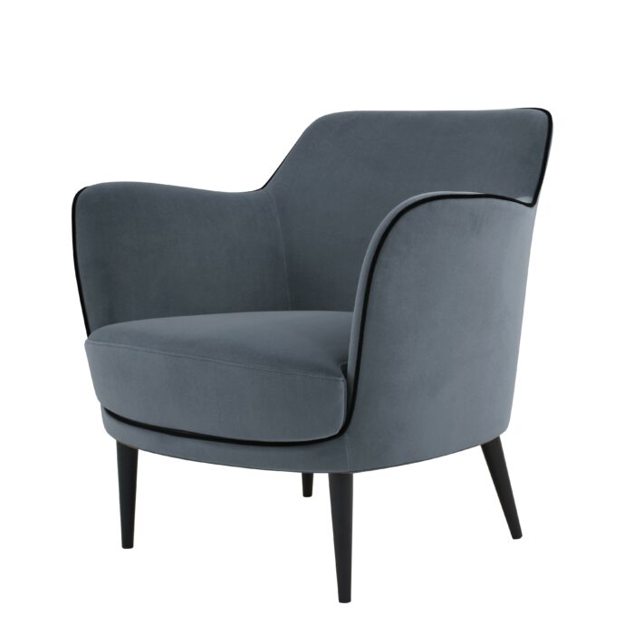 FAUTEUIL NEPTUNE - GRIS SOURIS - 75*72*77