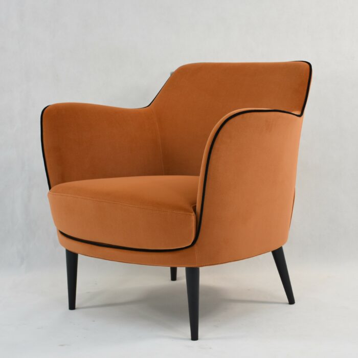 FAUTEUIL NEPTUNE - ORANGE ABRICOT - 75*72*77