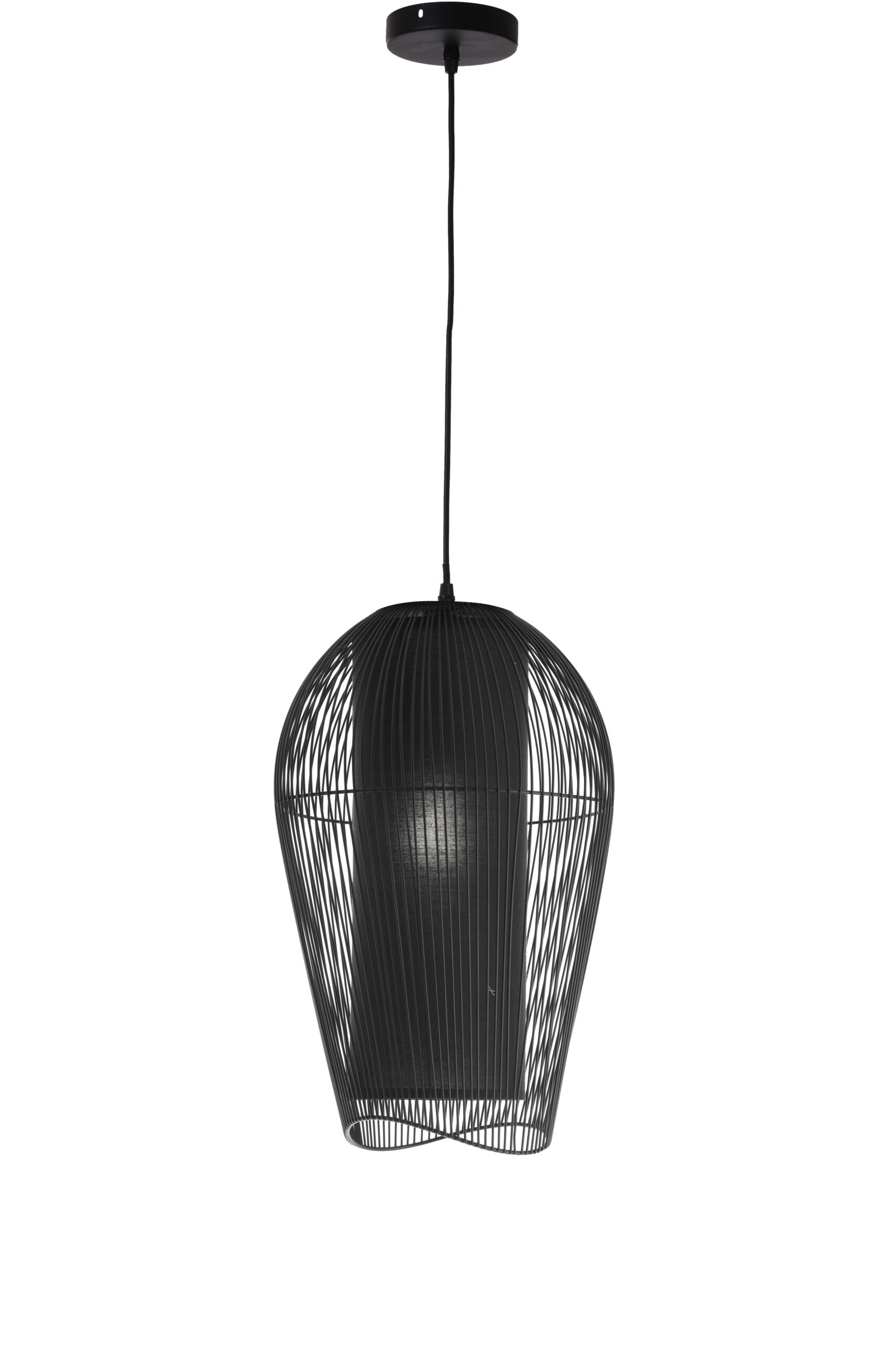 SUSPENSION GRANDE FLEUR - NOIR - D29*H47