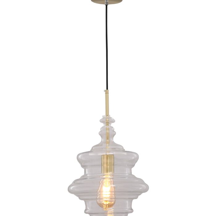 SUSPENSION DESIGN SPIRALE EN VERRE