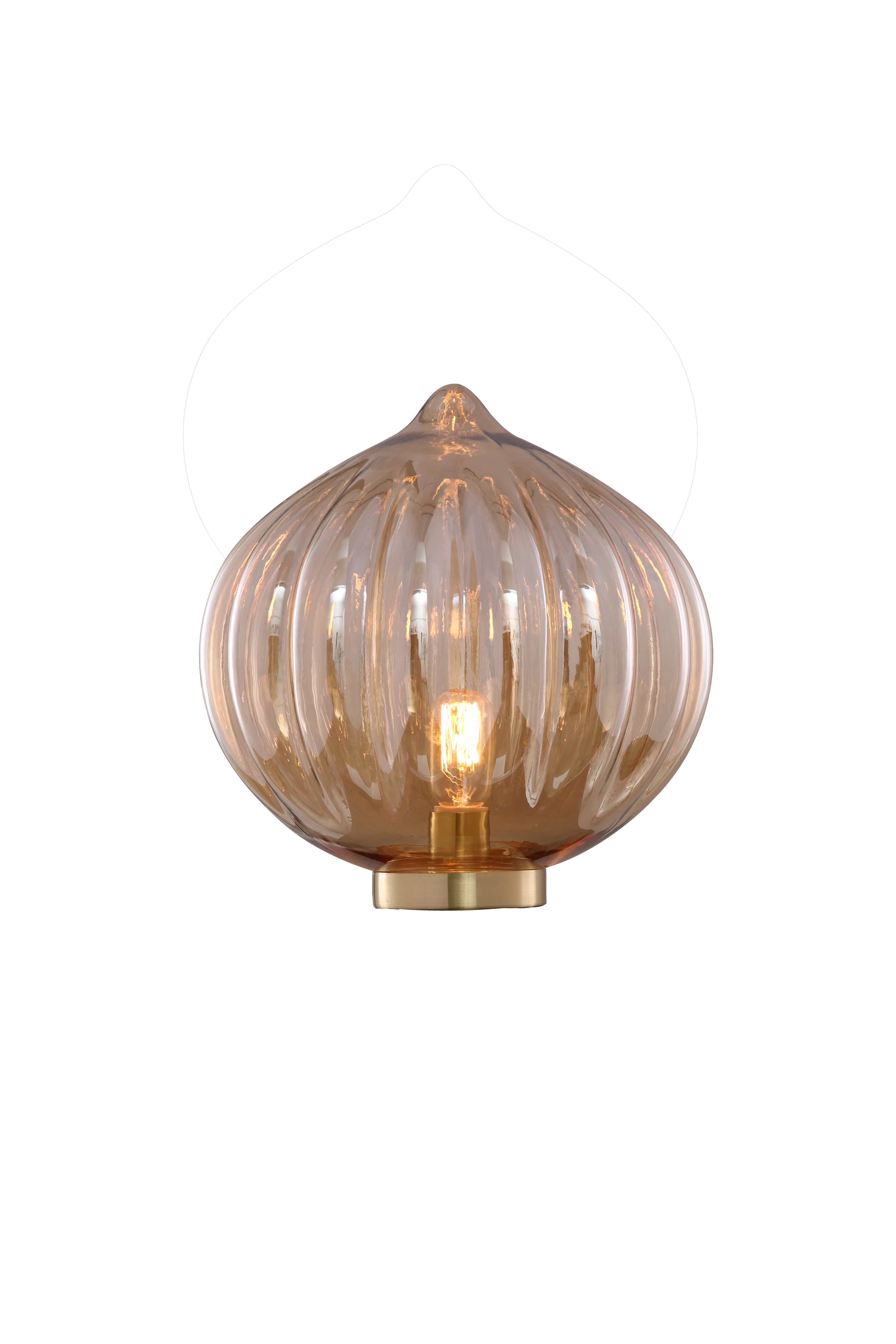 LAMPE DE TABLE OIGNON EN VERRE