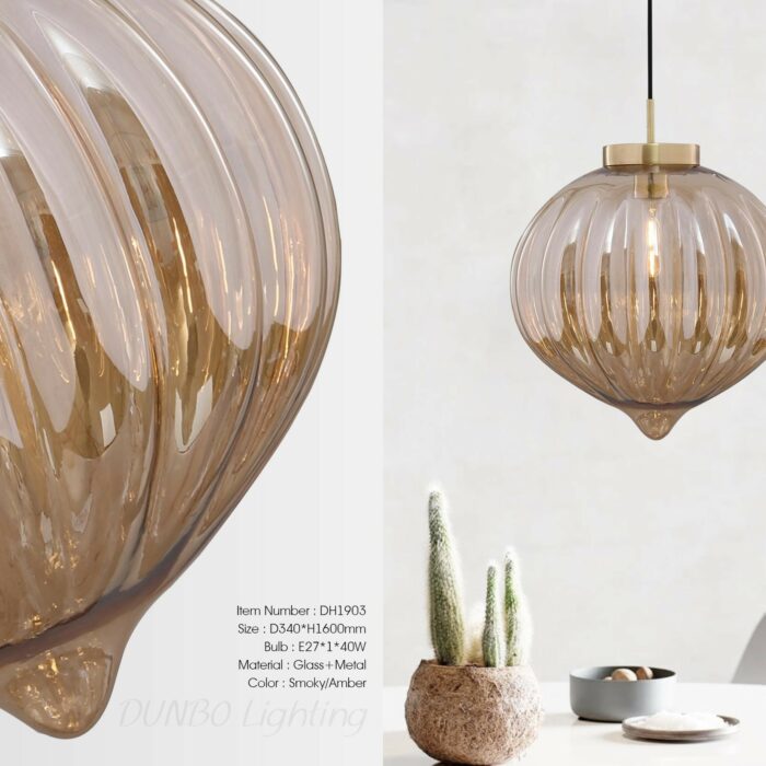 SUSPENSION OIGNON EN VERRE