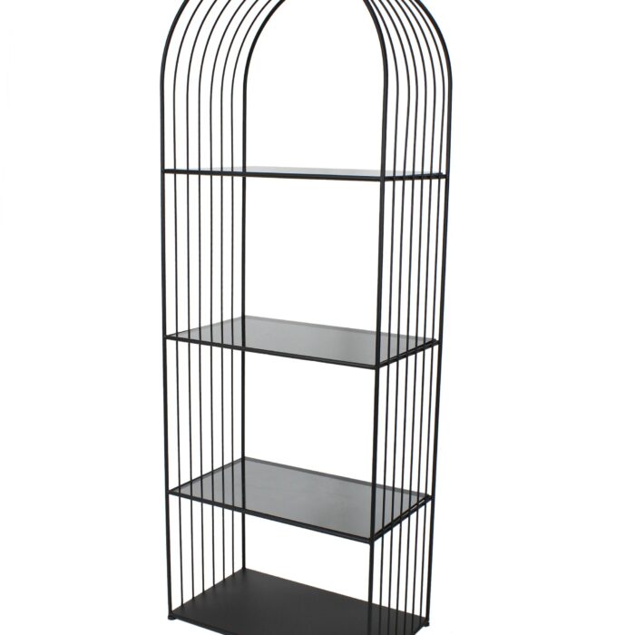 ETAGERE EN METAL ET VERRE 60*35*165