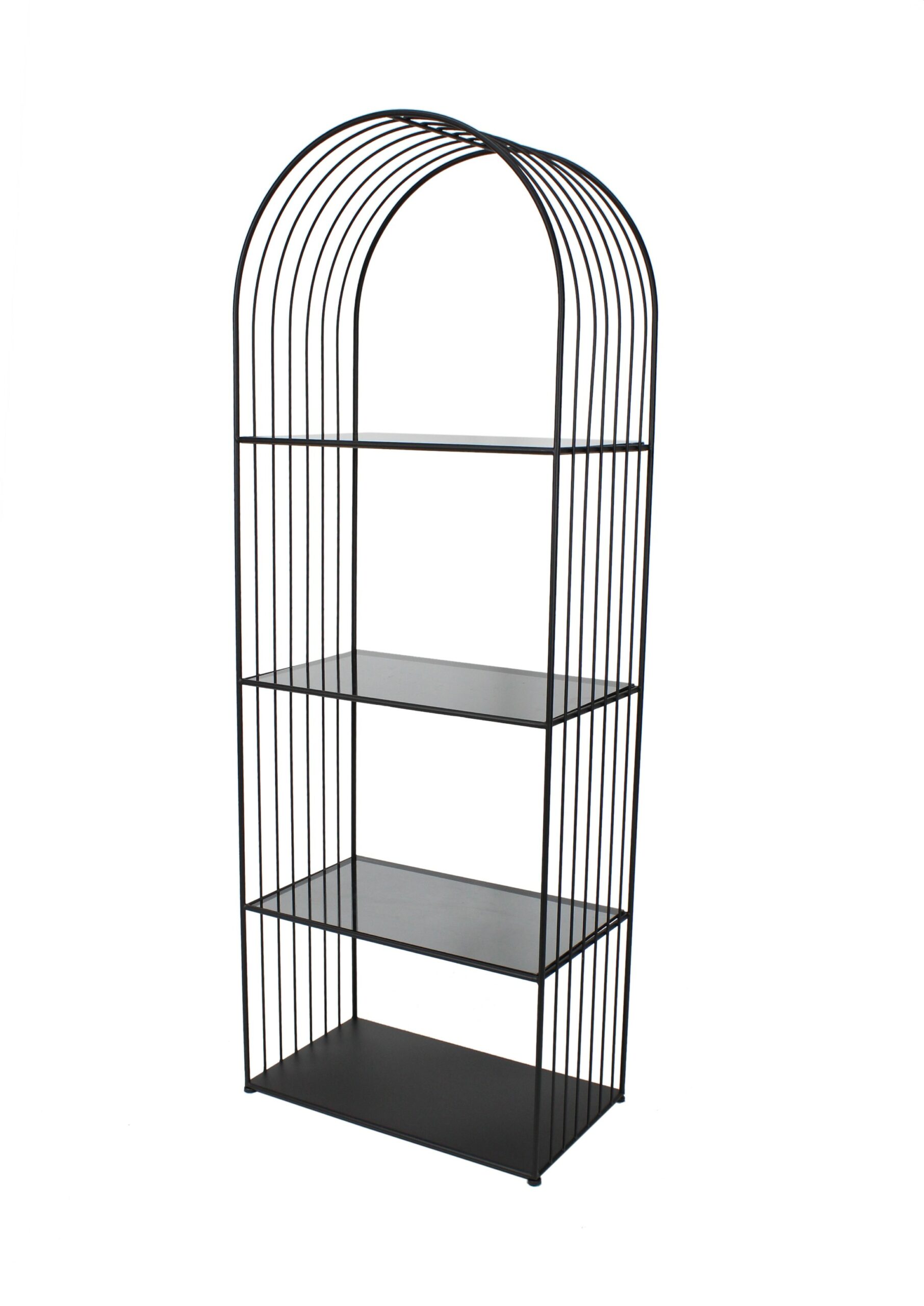 ETAGERE EN METAL ET VERRE 60*35*165