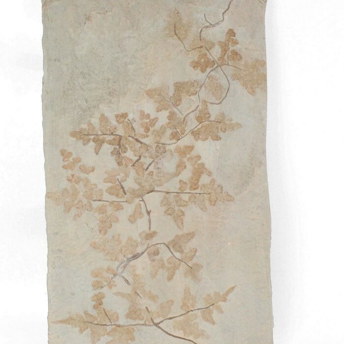 FEUILLE FOSSILE- DECORATION MURALE EN RESINE - 29*2