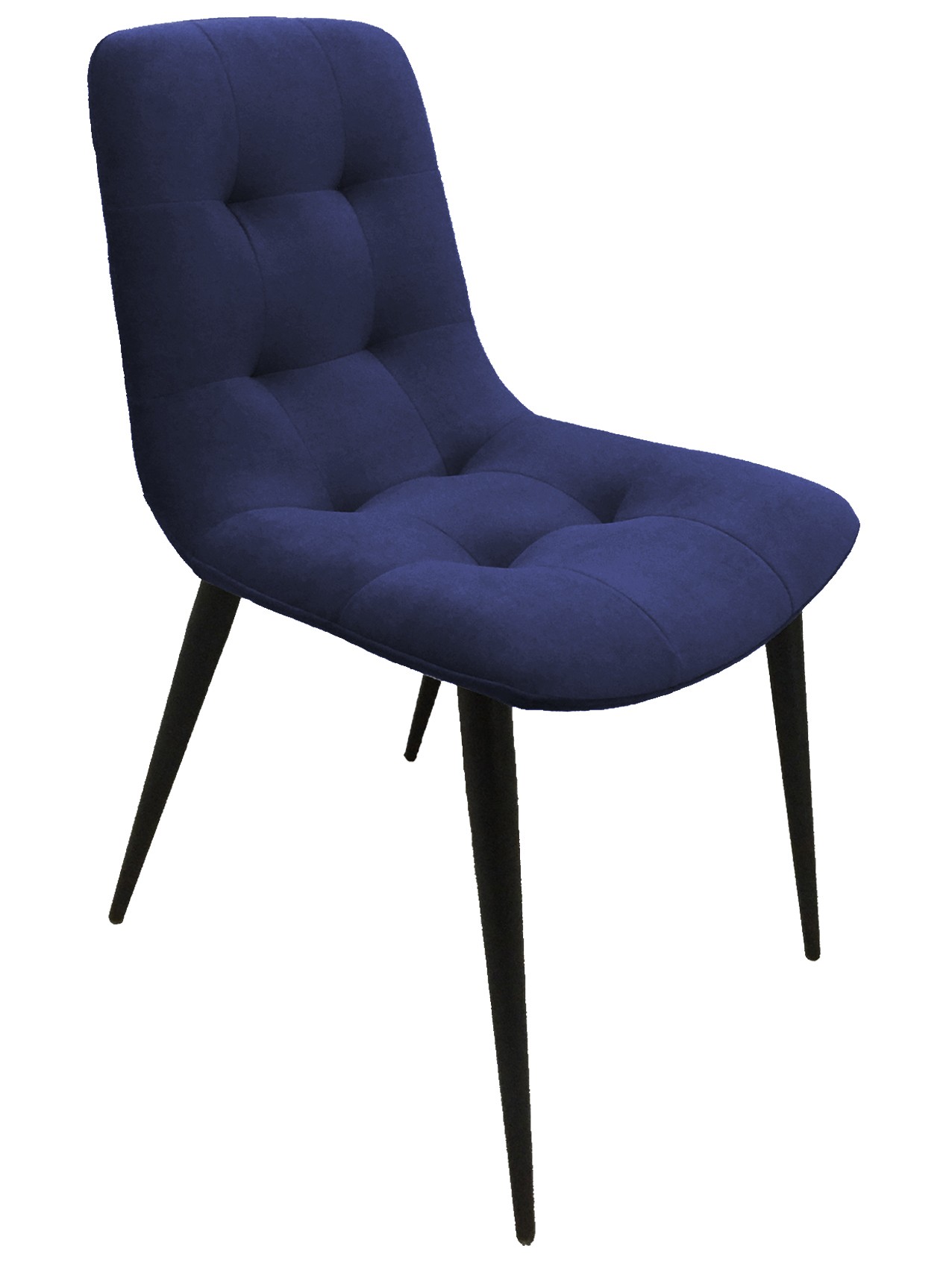 CHAISE DRESS CODE CAPITONNÉE -BLEU DE MINUIT - 84x47x60