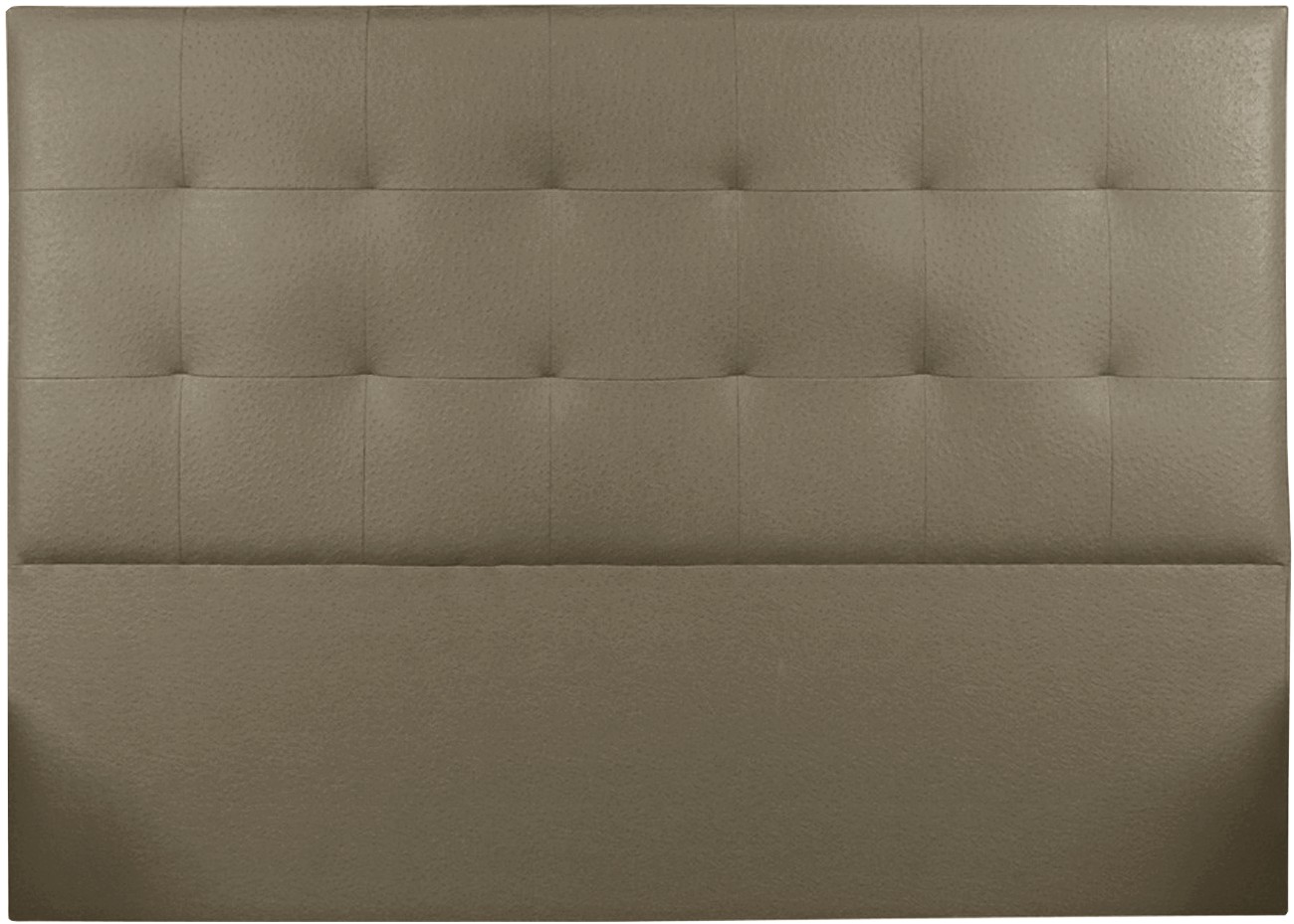 TETE DE LIT - ASPECT AUTRUCHE - TAUPE - 165x120x10