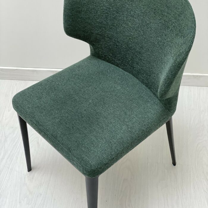 CHAISE VENUS EN TISSU- VERT 51*55*78(Ht assise 45)