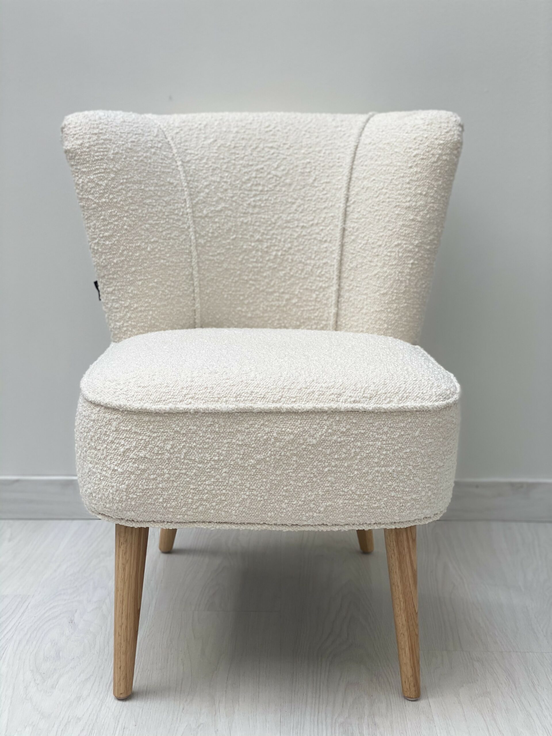 FAUTEUIL GATSBY BOUCLETTE-BLANC- 61*67*75/41