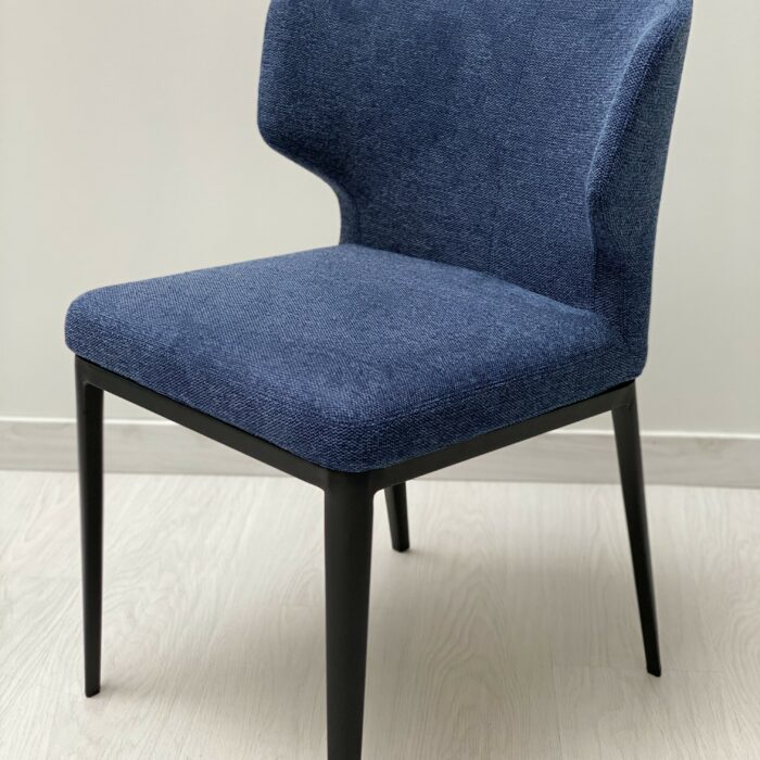 CHAISE VENUS EN TISSU- BLEU FONCE 51*55*78(Hauteur d'assise 45)