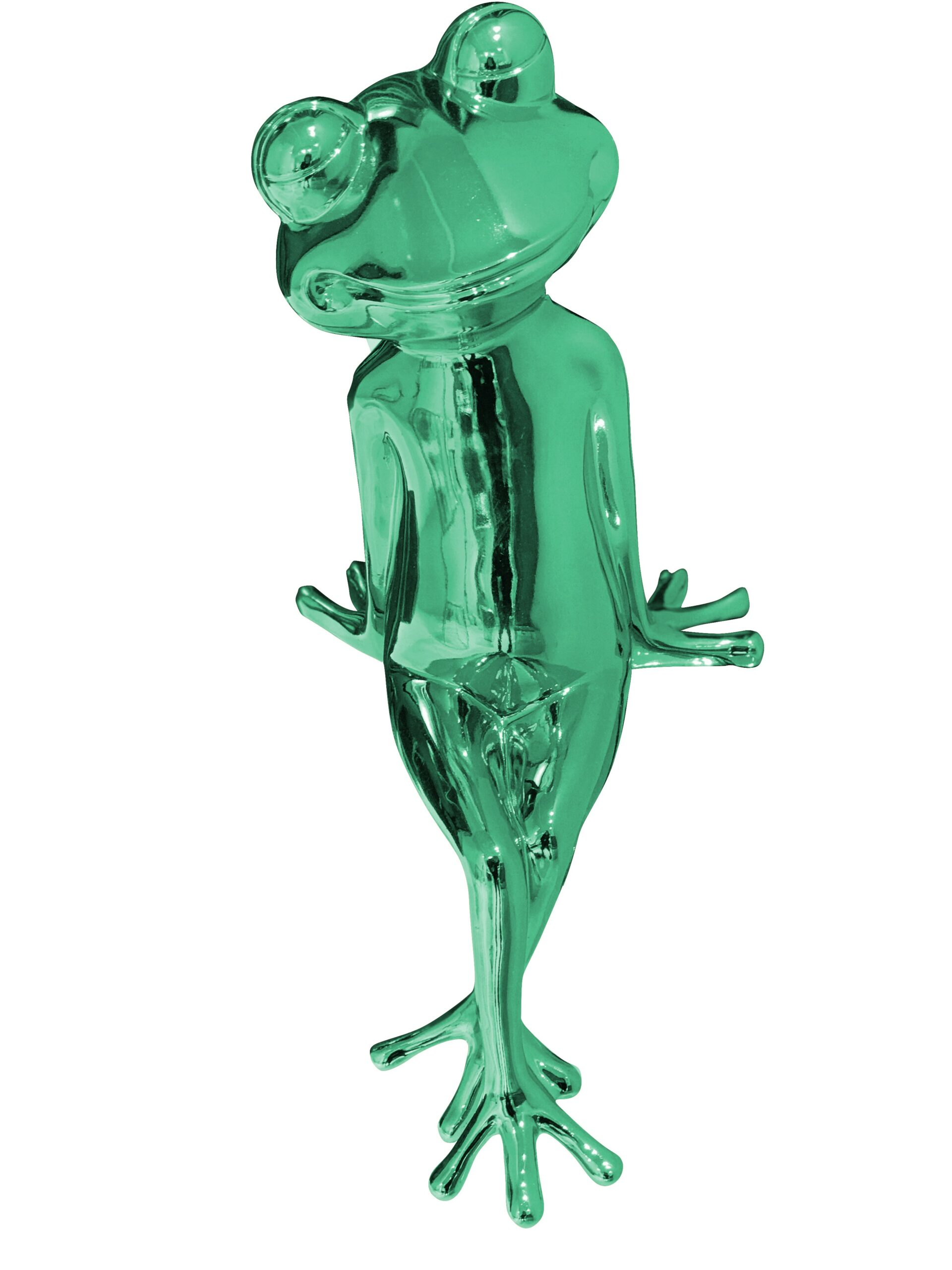 GRENOUILLE MÉTALLISÉE - GRAND - VERT 56*24*22