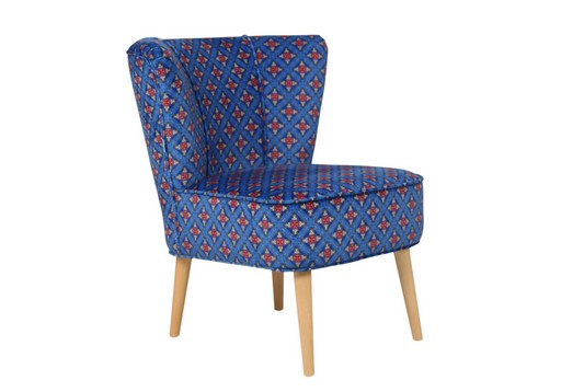 FAUTEUIL GATSBY KOINOBORI-BLEU- 61*67*75/41