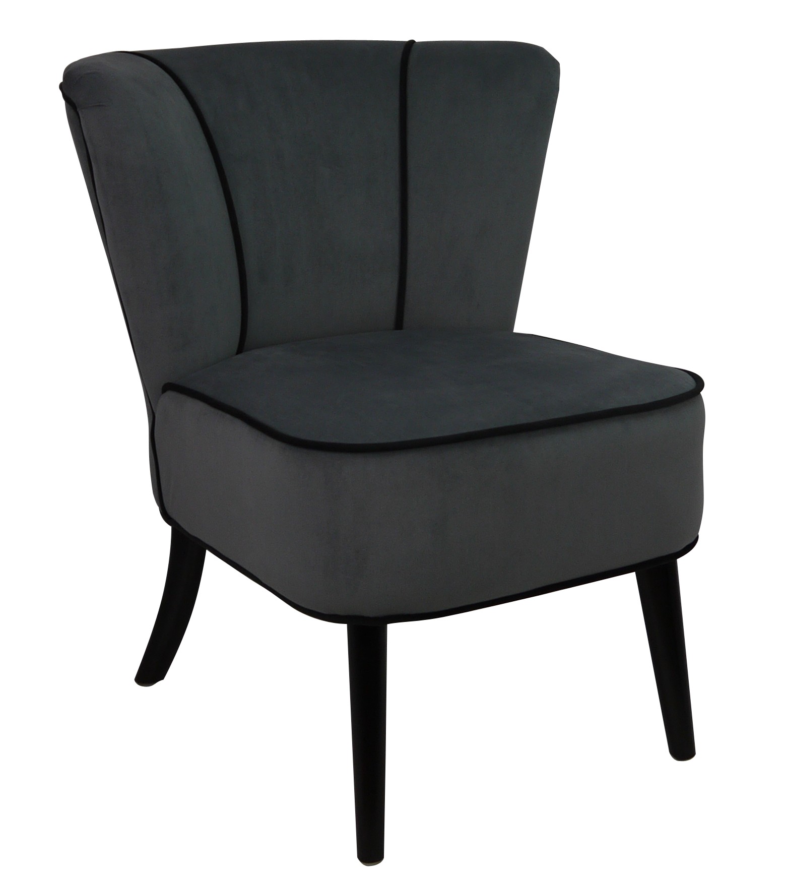 FAUTEUIL -GRIS SOURIS 61*67*75/41