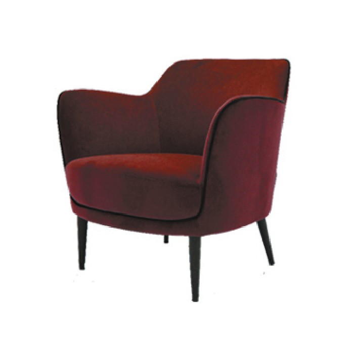 FAUTEUIL NEPTUNE - ROUGE BORDEAUX 75*72*77