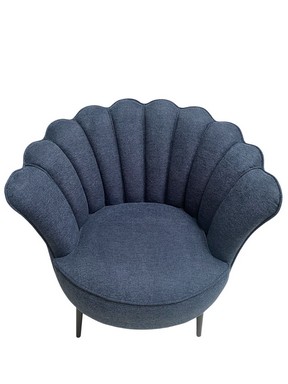 FAUTEUIL COURONNE BLEU FONCE 88*80*81