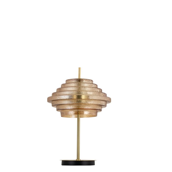 LAMPE A POSER AMBRE D36*H54