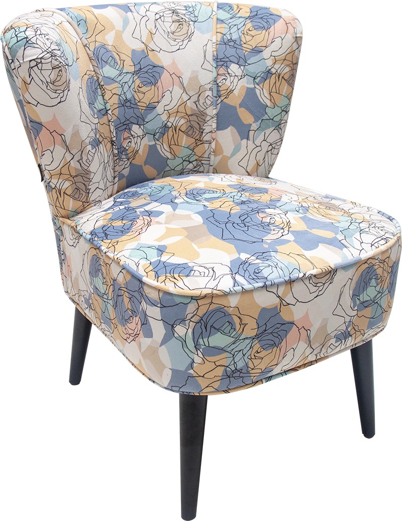 FAUTEUIL GATSBY ROSE ABSTRAIT