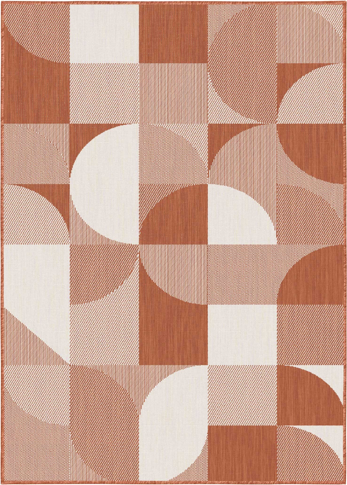 TAPIS REVERSO & All SEASONS TERRACOTTA - 120/170 -100% polypropylène