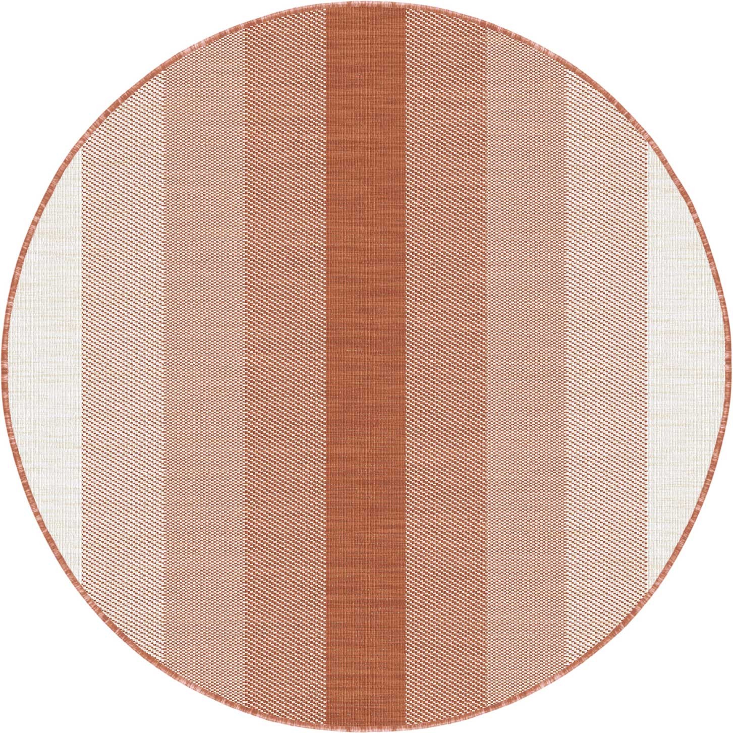 TAPIS ROND REVERSO & All SEASONS TERRACOTTA - diam 160 -100% polyprop