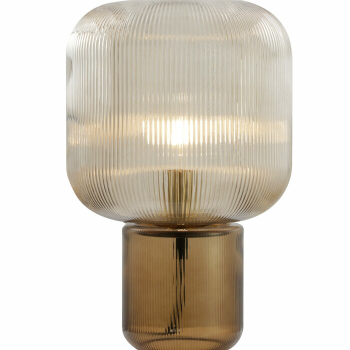 LAMPE APOSER EN VERRE COGNAC D29*H42 CM