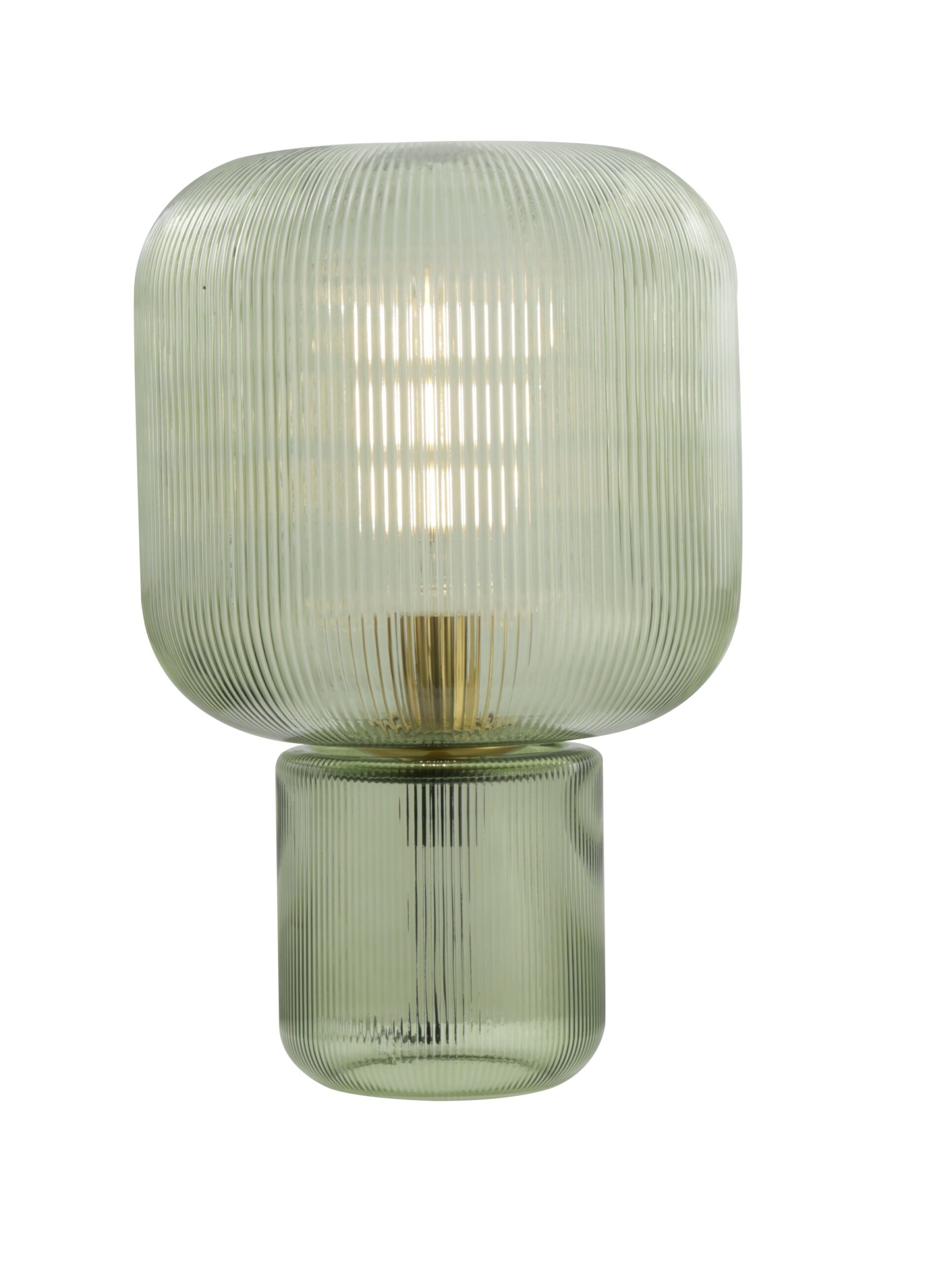 LAMPE APOSER EN VERRE VERT D29*H42 CM