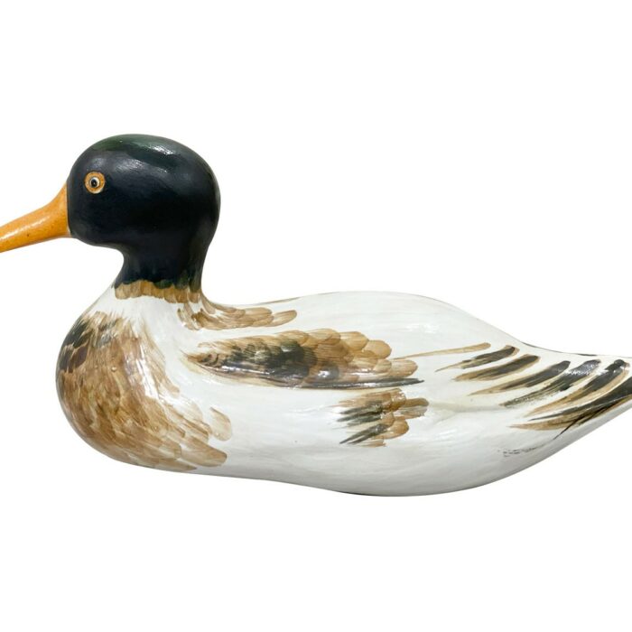 CANARD EN PORCELAINE-VERT FONCE