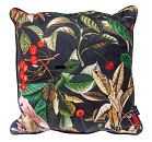 COUSSIN OISEAUX NOIR 40*40