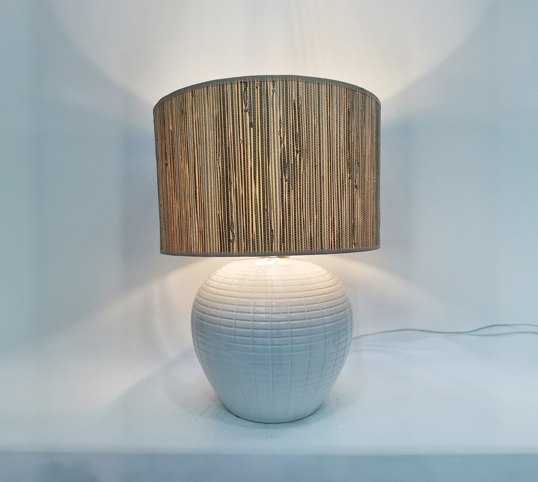 LAMPE JADE EN CERAMIQUE