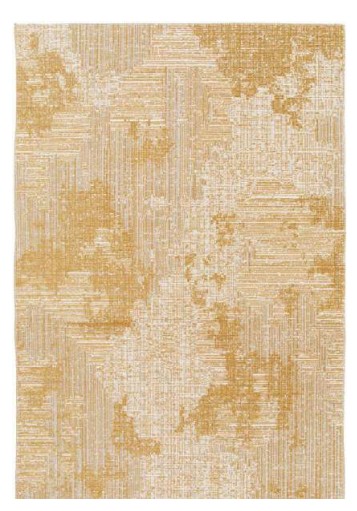 TAPIS EDEN-JAUNE- 120x170x POLYESTER RECYCLE