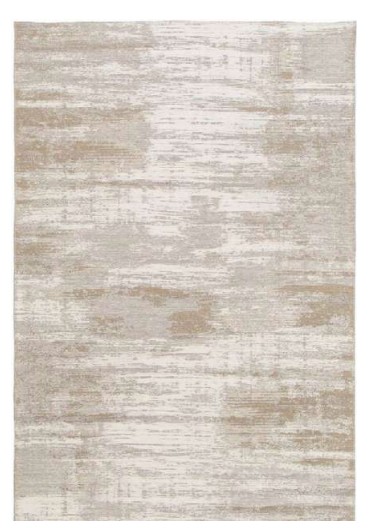 TAPIS ALEX-BEIGE- 120x170 POLYESTER RECYCLE ET JUTE