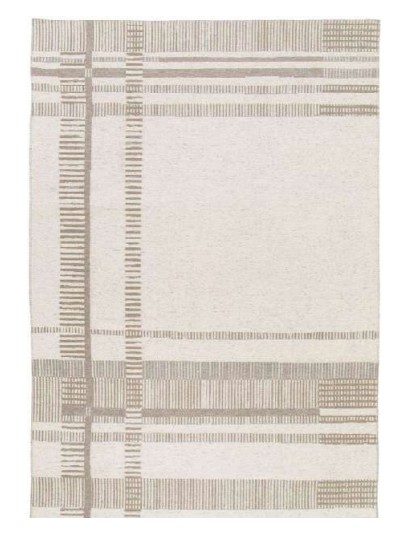 TAPIS ALEX-BEIGE- 120x170 POLYESTER RECYCLE ET JUTE