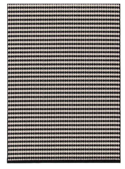 TAPIS IN & OUT LALY-NOIR- 120x170 POLYPROPYLENE