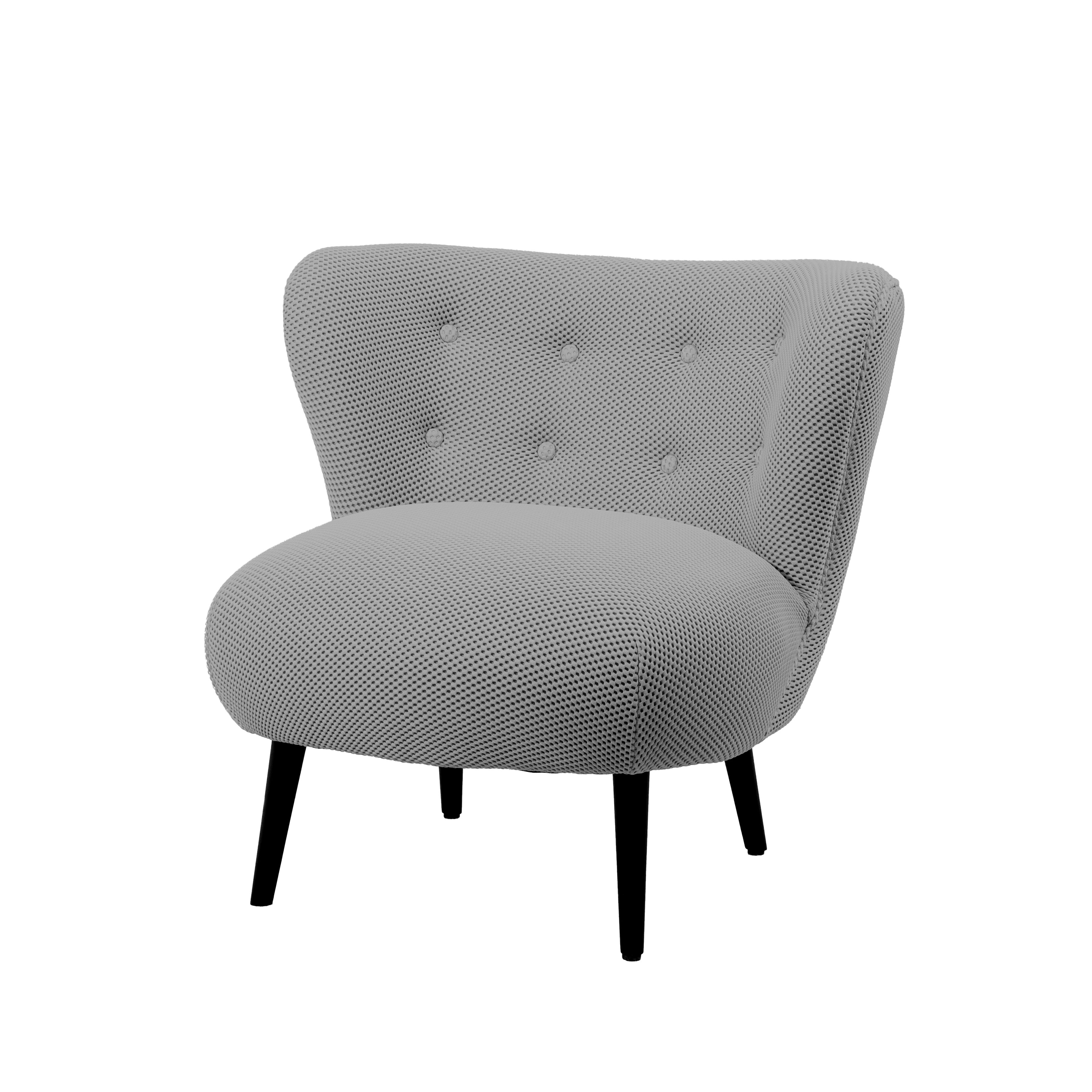 FAUTEUIL NID D'HIRONDELLE MESH 3D-GRIS- 78x79x73