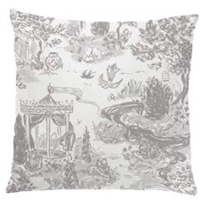 COUSSIN JARDIN DE JOUY-GRIS- 40xx40