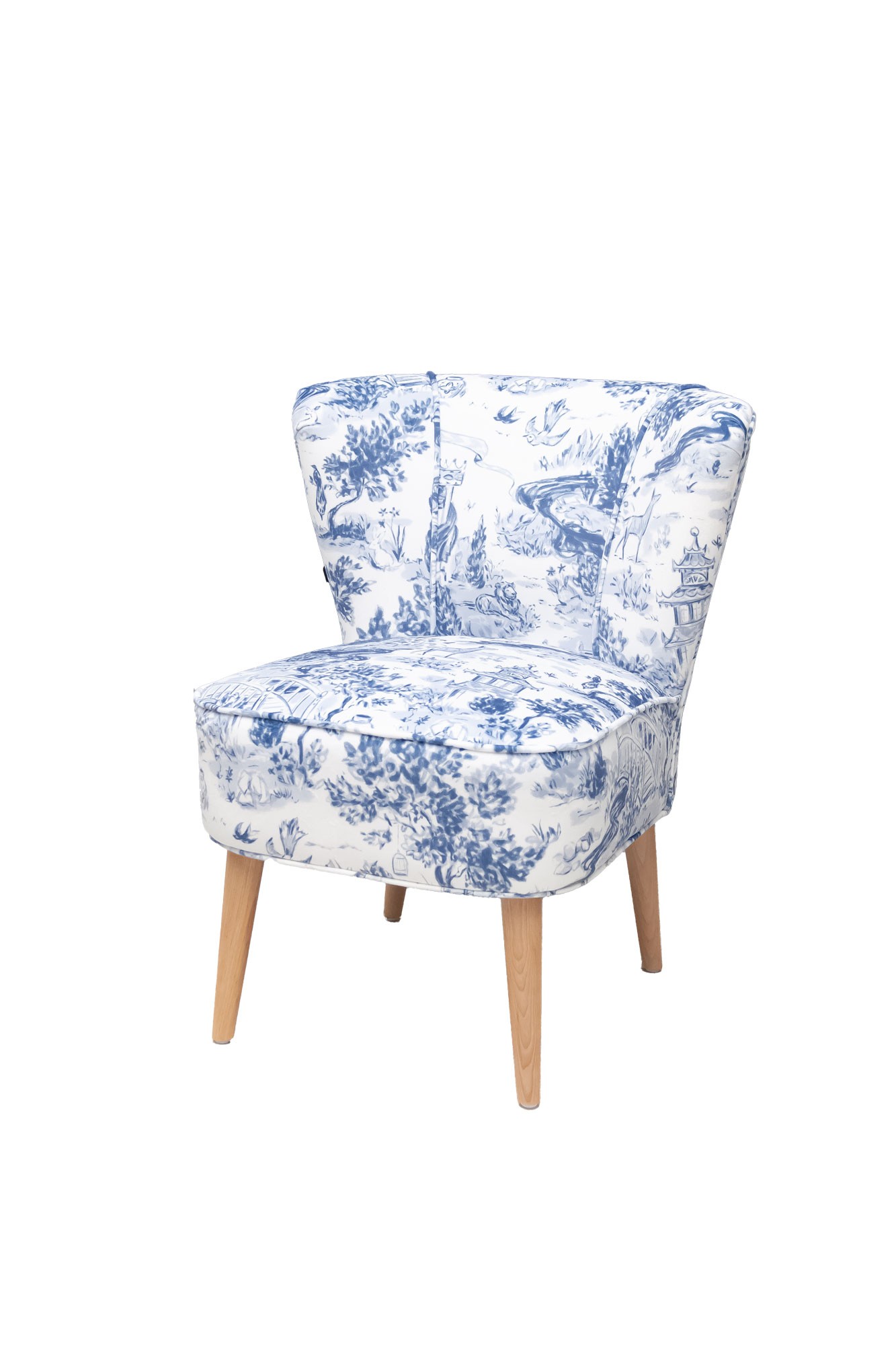 FAUTEUIL JARDIN DE JOUY BLEU