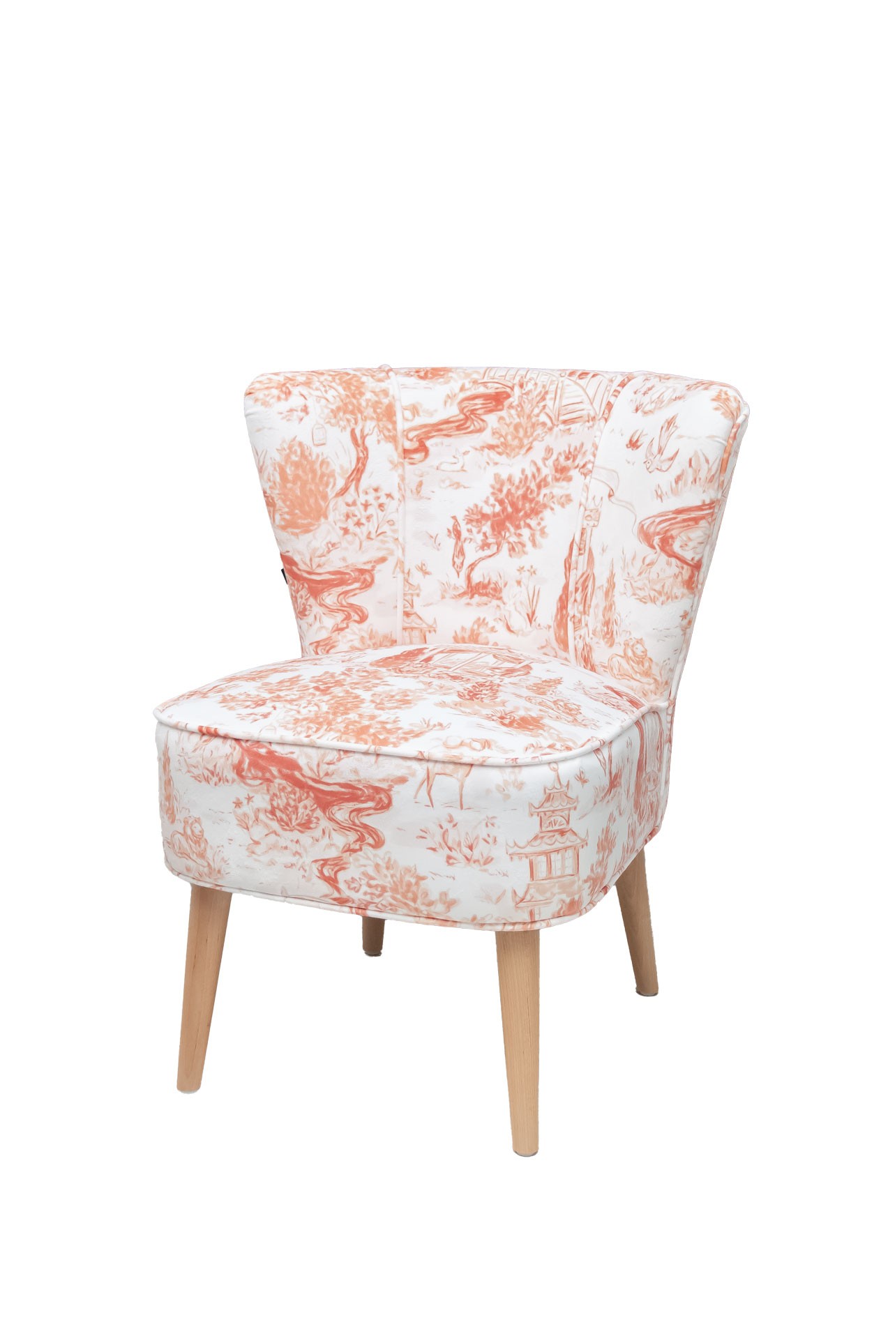 FAUTEUIL JARDIN DE JOUY ROUGE