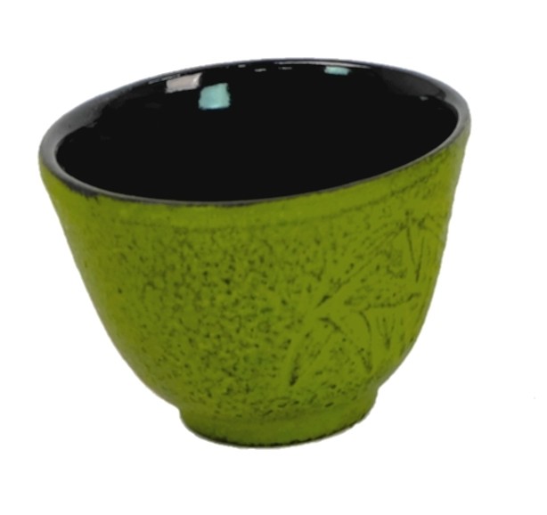 SET DE 4 TASSES A THE EN FONTE - 10 CL VERTE