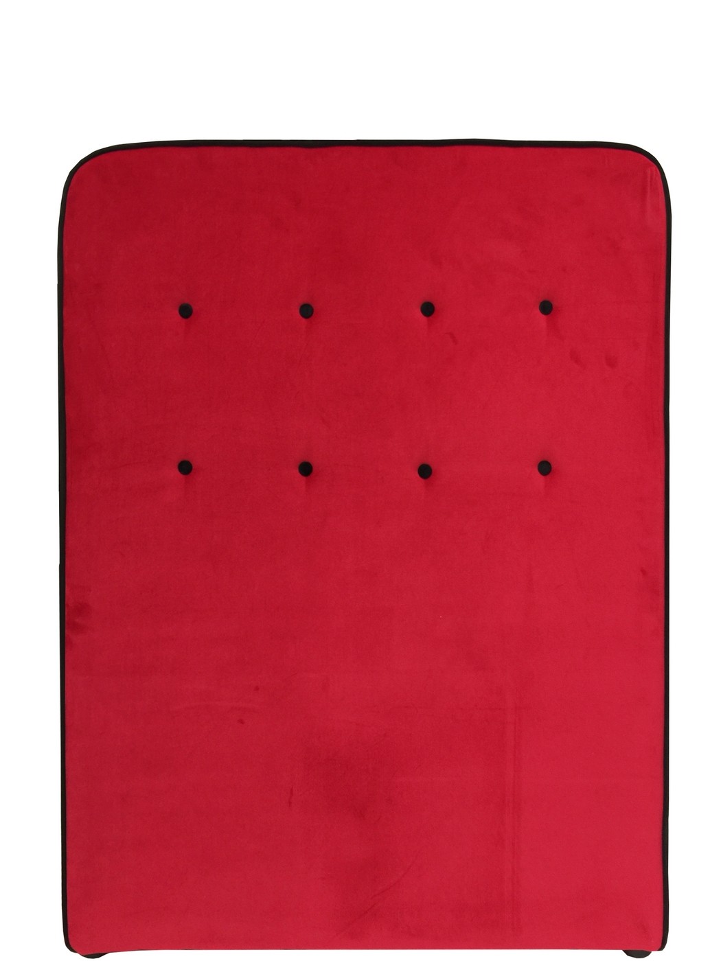 TETE DE LIT 90 * ASPECT VELOUR * ROUGE 120*90