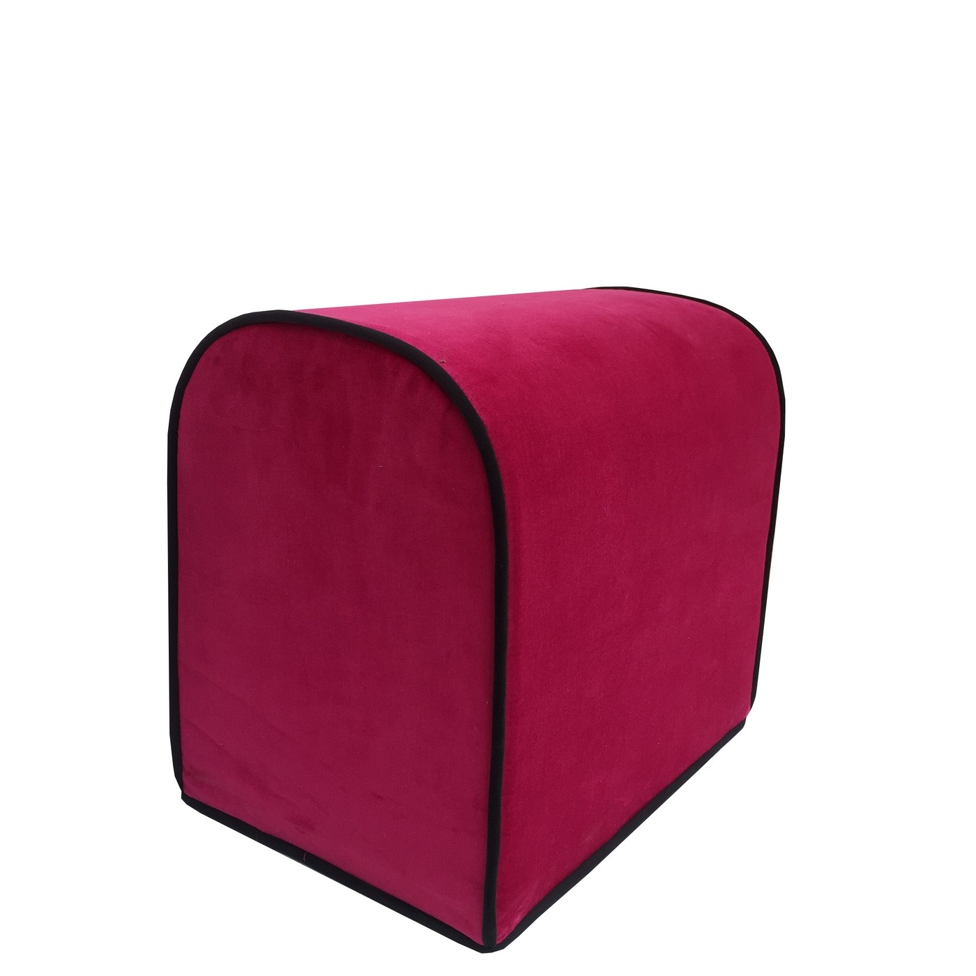 POUF/REPOSE PIED MULTIFACE * ASPECT VELOUR * FUSCHIA 38.5*43